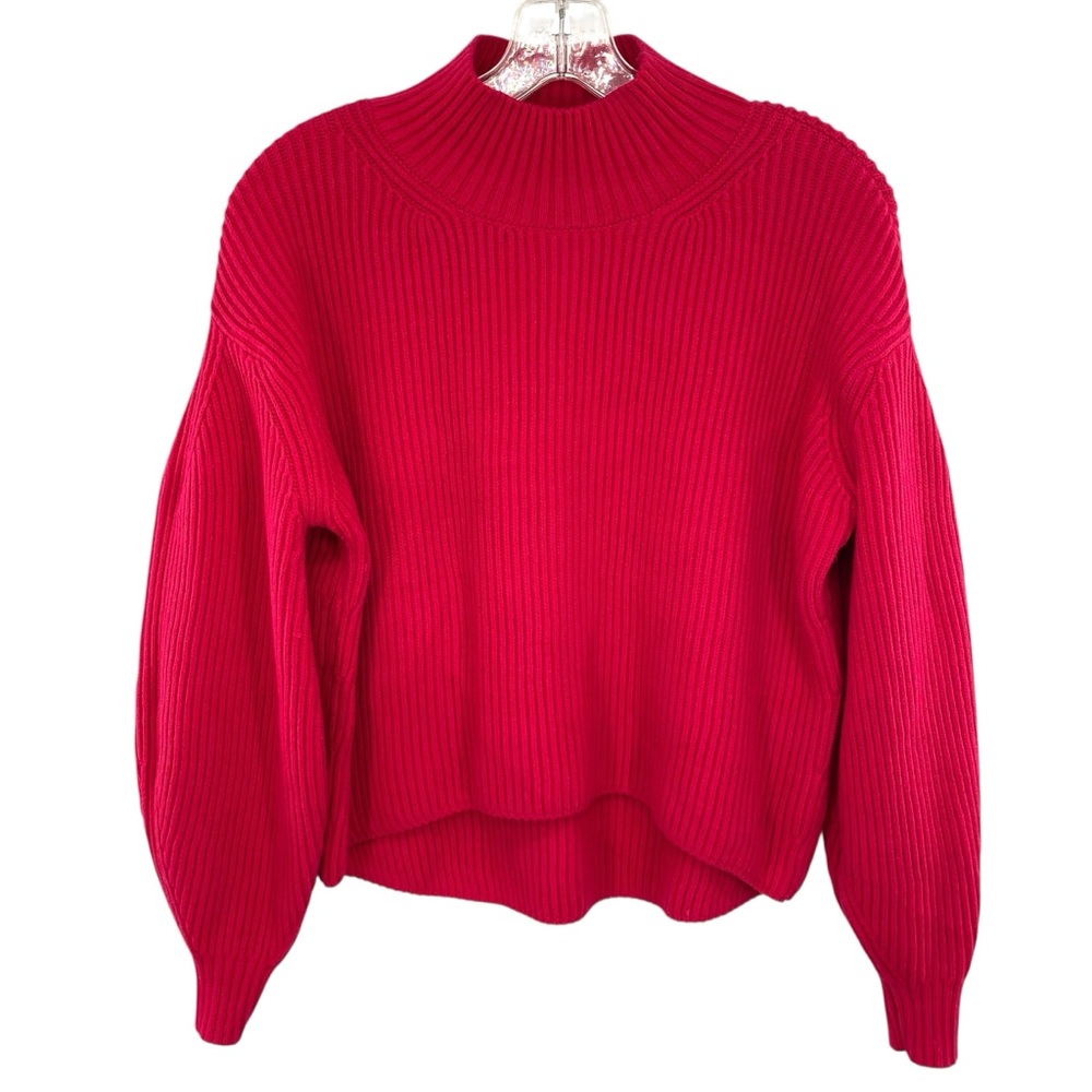 Anthropologie Maeve Pullover Sweater Mock Neck Pink